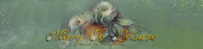 Mary Jo Leisure was one of 22 who formed what is know known as the Society of Decorative Painters. She served on the Board of Directors from 1973 to 1993 as 1st Vice President, Executive Secretary, and Editor of The Decorative Painter and now holds the title of Editor Emeritus. She was awarded the Certification of Master Decorative Artist in 1973. She received the first Silver Palette was warded by the SDP in 1978. Mary Jo Leisure was one of 22 who formed what is know known as the Society of Decorative Painters. She served on the Board of Directors from 1973 to 1993 as 1st Vice President, Executive Secretary, and Editor of The Decorative Painter and now holds the title of Editor Emeritus. She was awarded the Certification of Master Decorative Artist in 1973. She received the first Silver Palette was warded by the SDP in 1978.